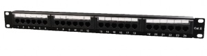 Patch panel 24P Cat6 UTP Goobay negru