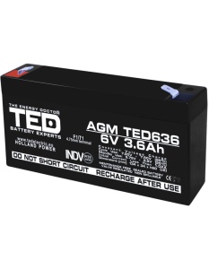 Acumulator etans 6V-4.2A TED