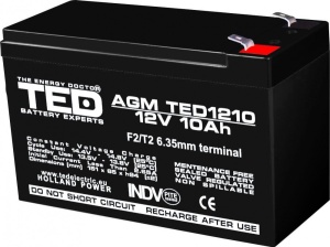 Acumulator etans 12V-10A TED