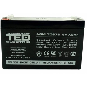 Acumulator etans 6V-7.8A TED