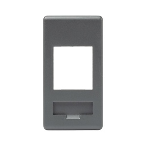 Carcasa priza RJ45 1M negru Gewiss System