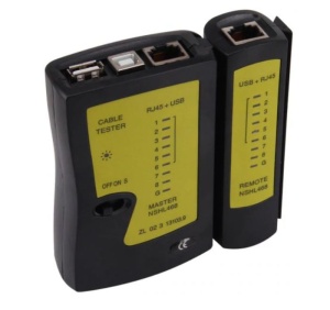 Tester cablu UTP-USB A/USB B RJ45-USB