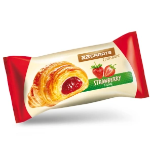 Croissant cu gem de căpșuni 52 GR --32BUC/BX