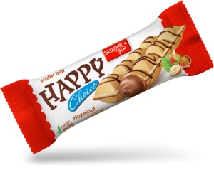 12 buc X 45 gr BATOANE HAPPY CHOICE cu cremă de alune