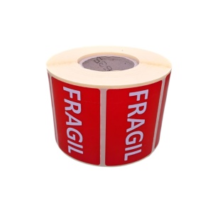 Rola 1000 etichete autoadezive 60x40mm "Fragil" - Img 2