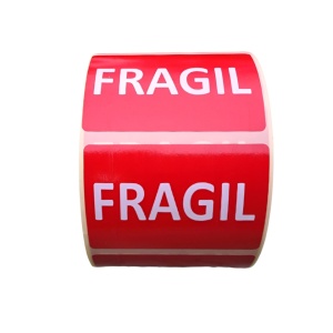 Rola 1000 etichete autoadezive 60x40mm "Fragil"