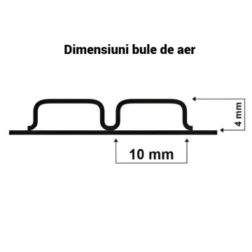 Folie bule 50mp, 50 micr., 0,5m x 100m, 2 straturi - Img 5