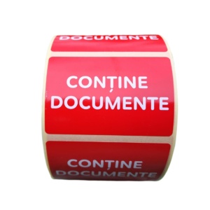 Rola 1000 etichete autoadezive 60x40mm "Contine documente"