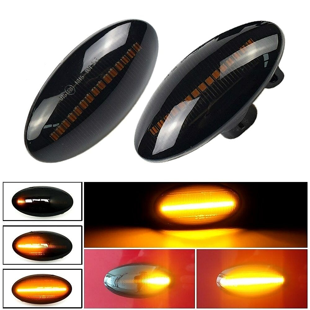 Set 2 Semnalizări Laterale Dinamice LED Fumurii pentru Suzuki Grand Vitara, Swift, SX4, Jimny și Opel Agila