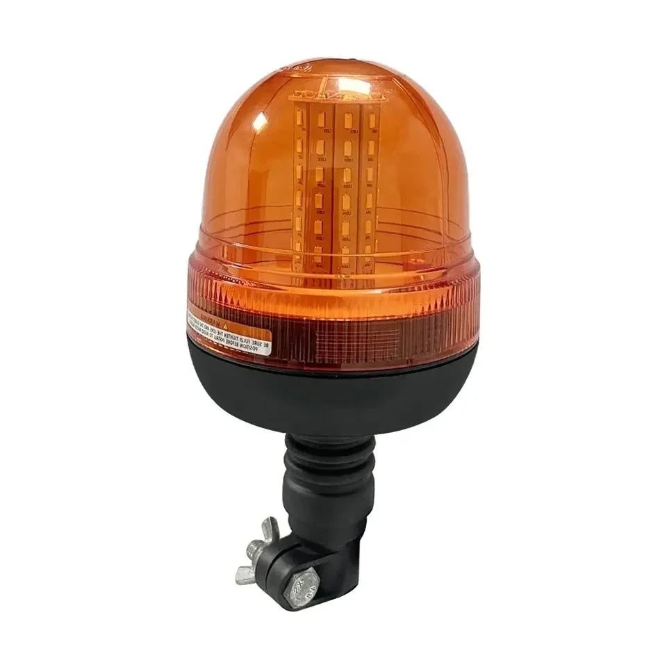 Girofar LED galben 12–24V, 60 LED, 3 moduri flash, lampă avertizare auto și utilaje
