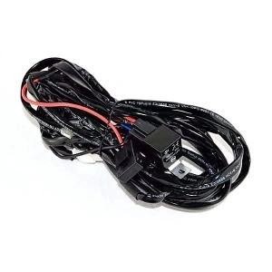 Kit cablaj LED bar auto cu releu 40A, fire de alimentare și accesorii pentru montajul proiectoarelor LED.