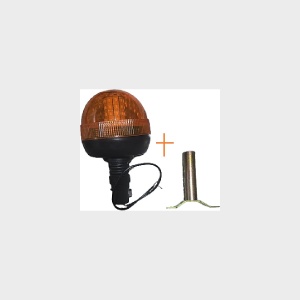 Girofar LED Galben 12–30V, cu Suport de Prindere, Buton și 3 Moduri Flash – Lampă Avertizare Auto