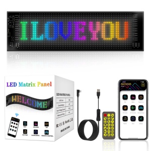 Panou LED Devil Eyes cu control prin aplicație și telecomandă – funcții complete de personalizare