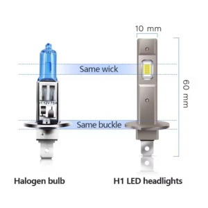 Set becuri LED H1 auto cu lumina intensa – performanta si siguranta pe drum