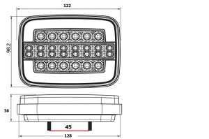 Dimensiuni lampă stop LED pentru remorcă și poziționarea punctelor de prindere