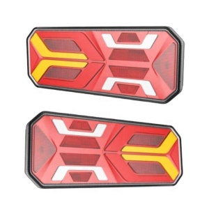 Set 2 Lămpi Stopuri Spate LED Universale 5 Funcții, Semnalizare Dinamică, 12V-24V