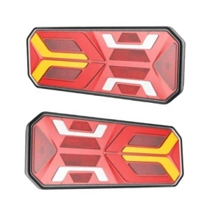 Set 2 Lămpi Stopuri Spate LED Universale 5 Funcții, Semnalizare Dinamică, 12V-24V