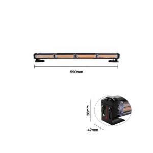 Cablu de alimentare pentru bară girofar LED 59 cm, cu întrerupător și selector pentru modurile de iluminare.