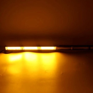 Bara girofar LED dublă cu lumină portocalie puternică pentru avertizare vizibilă.