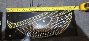 Panou LED Devil’s Eye auto cu dimensiuni vizibile și design compact, potrivit pentru proiecte de tuning și personalizare auto