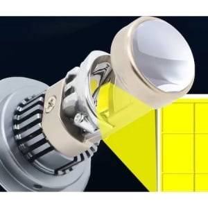 Fascicul luminos concentrat datorită lupei – iluminare eficientă fără dispersie