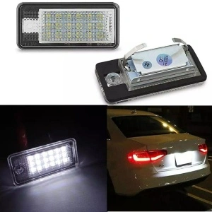 Iluminare LED numar Audi pe timp de noapte – lumina alba puternica