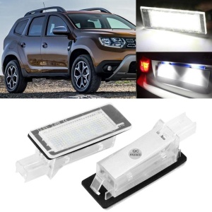 Lămpi LED număr montate pe Dacia – lumină albă intensă și design modern