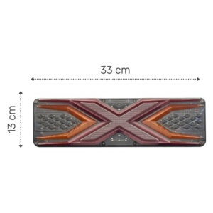Set lămpi LED spate universale 12V 24V pentru remorcă și camion