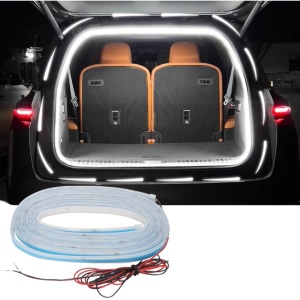 Bandă LED Portbagaj Auto 5M Alb Rece 12V – Iluminare Portbagaj cu Alimentare pe Cablu, Montaj Universal
