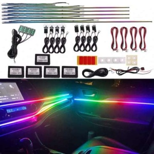 Kit lumini ambientale auto RGB pentru interior modern si elegant