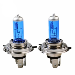 Set 2 Becuri Halogen H4 2 Faze 100W 12V, Lumină Albă 5000K