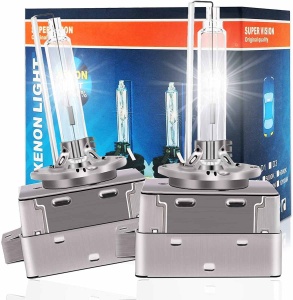 Set 2 Becuri Xenon D1S, Soclu Metalic, Quick Start, Lumină Alb Rece 6000K