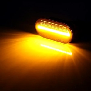 Set semnalizări LED fumurii pentru Seat, cu prezentarea etapelor de aprindere dinamică.