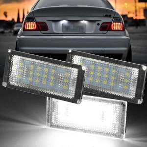 Set 2 Lampi LED Numar BMW E46 Sedan Touring 4 5 Usi Canbus Fara Eroare