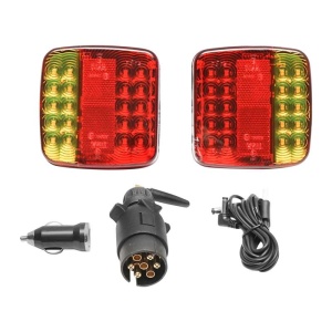 Set Lămpi Magnetice LED cu WiFi și Control Wireless 12-24V, Baterie 2000mAh, IP65 – Semnalizare Auto, Remorcă, Utilaje