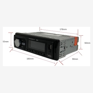 Dimensiunile unității 1DIN pentru montaj ușor în bord: aproximativ 178 x 90 x 50 mm.