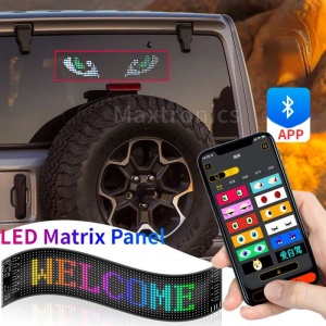 Panou LED decorativ pentru camion cu efect Devil Eyes – stil agresiv și modern