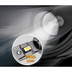 Bec LED H7 cu chip performant pentru iluminare uniforma si focalizare corecta