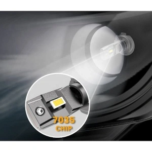 Bec LED H7 cu chip performant pentru iluminare uniforma si focalizare corecta