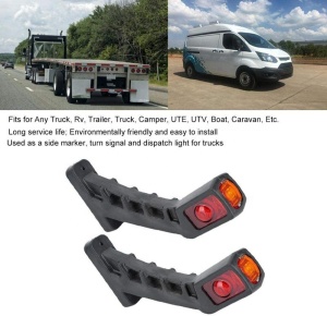 Lampă gabarit LED cu lumină roșie și galbenă pentru semnalizare și poziție laterală  2