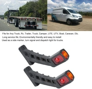 Lampă gabarit LED cu lumină roșie și galbenă pentru semnalizare și poziție laterală  2
