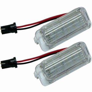 Set 2 Lămpi LED Număr Ford Focus, Mondeo, Kuga, Fiesta, Alb Rece Puternic, Montaj Plug & Play