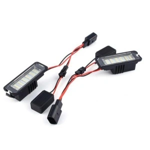 Set 2 Lampi LED Numar VW Golf 5 6 7, Passat B6 B7, Polo, Lupo – Canbus Fara Eroare, Lumina Alba Puternica