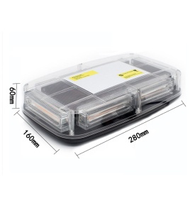 Lampa girofar LED 36W 12–24V, 15 funcții stroboscopice, magneți cu protecție, mufă brichetă, sticlă transparentă - Img 4