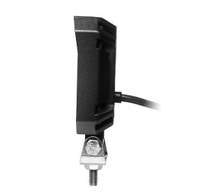 Carcasă laterală subțire pentru proiector LED auto 54W, cu profil compact și cablaj pentru montaj auto.