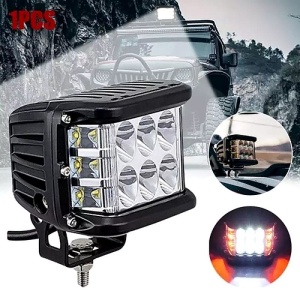 Exemplu de montaj pentru proiectorul LED bicolor Tucrim pe vehicul off-road, potrivit pentru condiții de lucru și drumuri dificile.