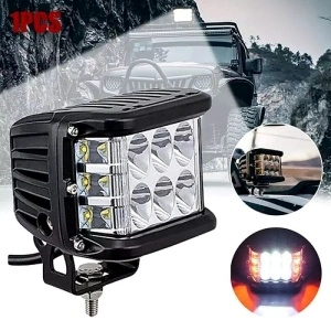 Exemplu de montaj pentru proiectorul LED bicolor Tucrim pe vehicul off-road, potrivit pentru condiții de lucru și drumuri dificile.