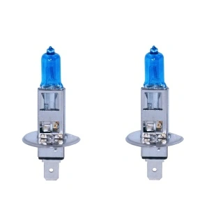 Set 2 Becuri Halogen H1 100W 12V, Lumină Albă 5000K