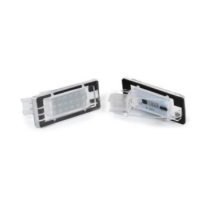 Set 2 Lămpi LED Număr Dacia Duster Lodgy Logan MCV Renault Espace Laguna Scenic – Alb Rece, Plug & Play 12V