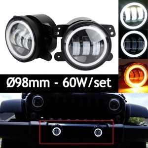 Vedere din spate a proiectorului LED auto cu mufă H11, potrivită pentru prezentarea conectorului, carcasei și a modului de conectare rapidă.